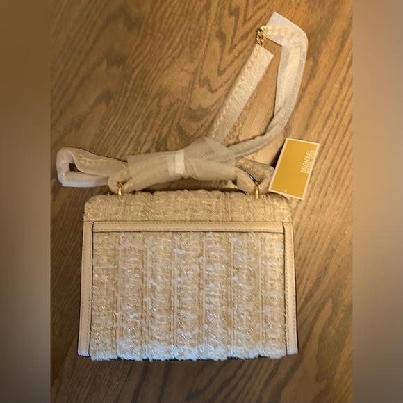 MICHAEL Michael Kors Whitney Cream Tweed Shoulder Bag - Picture 8 of 10